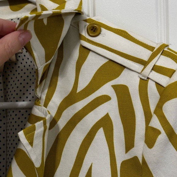 Transitions Cropped Zebra Open Jacket Coat Size Large EUC - Picture 6 of 8